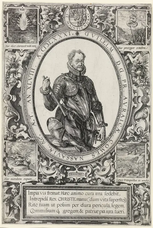 Portret van Willem van Oranje Wall Art by Hendrick Goltzius - High-Resolution Digital Print