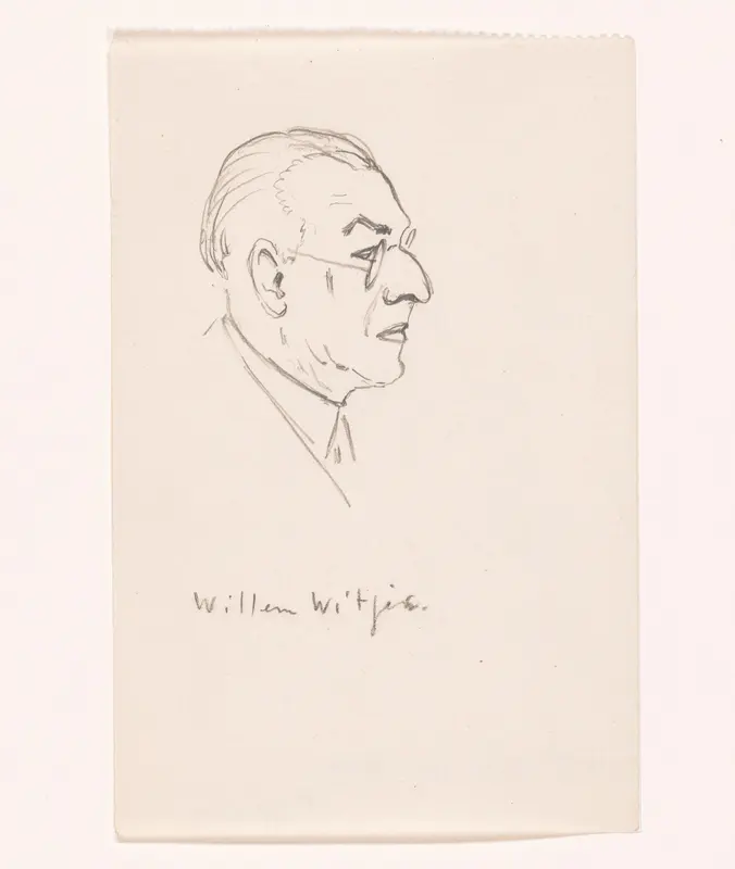 Portret van Willem Witjes Wall Art by Ger Gerrits - High-Resolution Digital Print