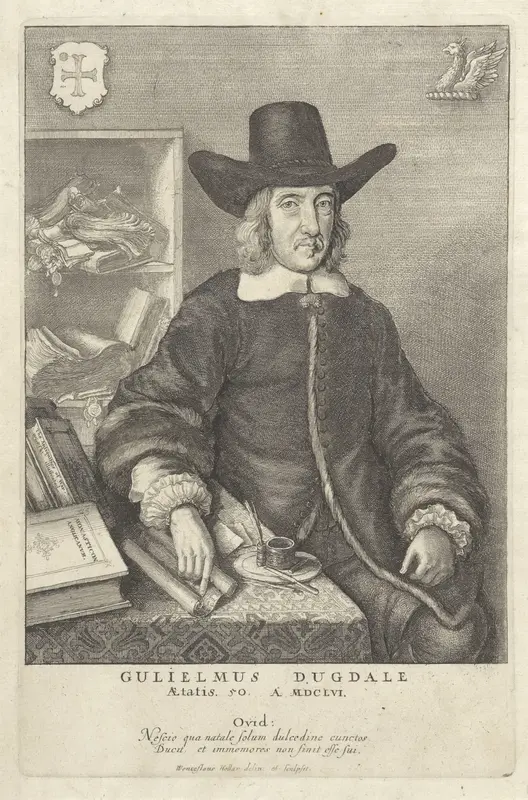 Portret van William Dugdale Wall Art by Unknown - High-Resolution Digital Print
