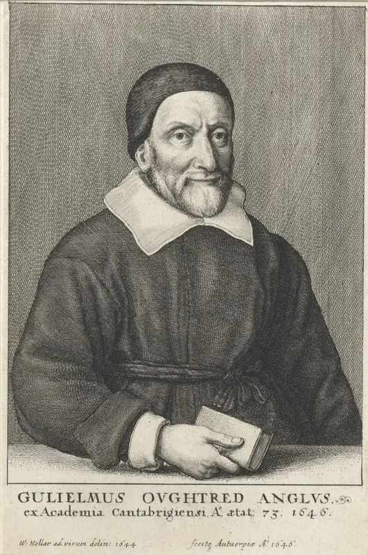 Portret van William Oughtred Wall Art by Unknown - High-Resolution Digital Print