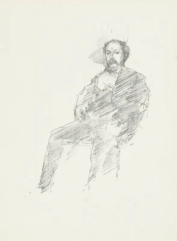 Portret van William Whistler Wall Art by James Abbott McNeill Whistler - High-Resolution Digital Print