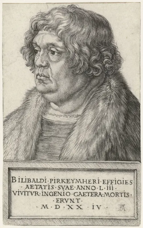 Portret van Willibald Pirckheimer Wall Art by Unknown - High-Resolution Digital Print