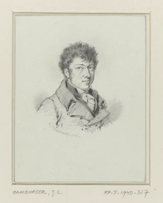 Portret van Wouter Johannes van Troostwijk Wall Art by Coenraad Hamburger - High-Resolution Digital Print