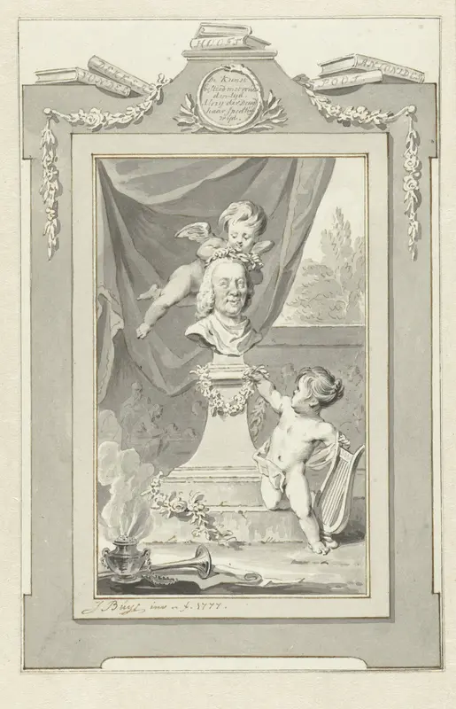 Portretbuste van een dichter Wall Art by Jacobus Buys - High-Resolution Digital Print