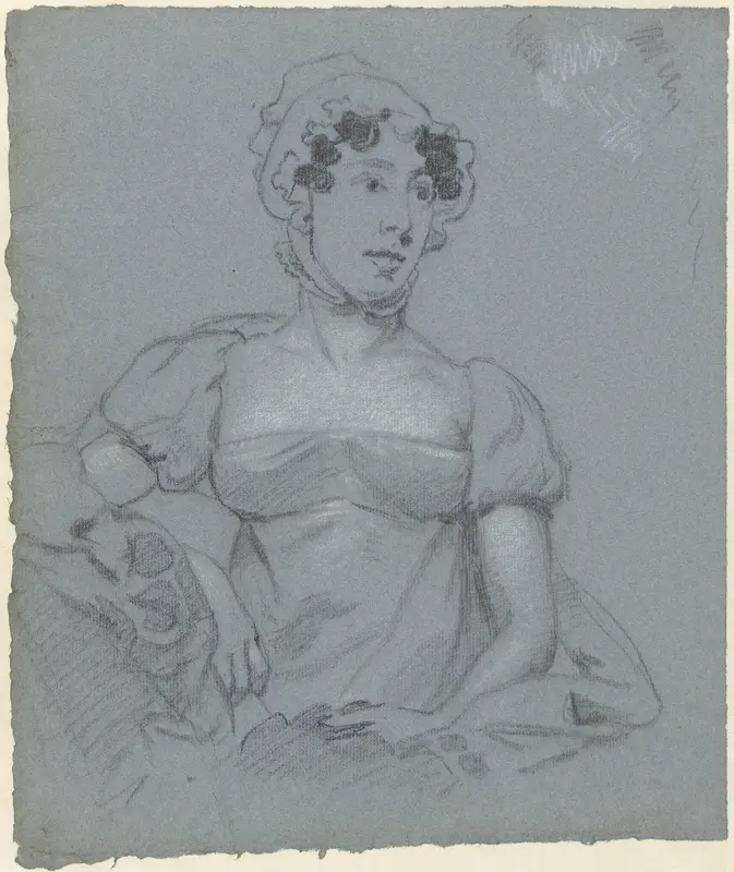 Portretstudie van een onbekende vrouw Wall Art by Charles Howard Hodges - High-Resolution Digital Print