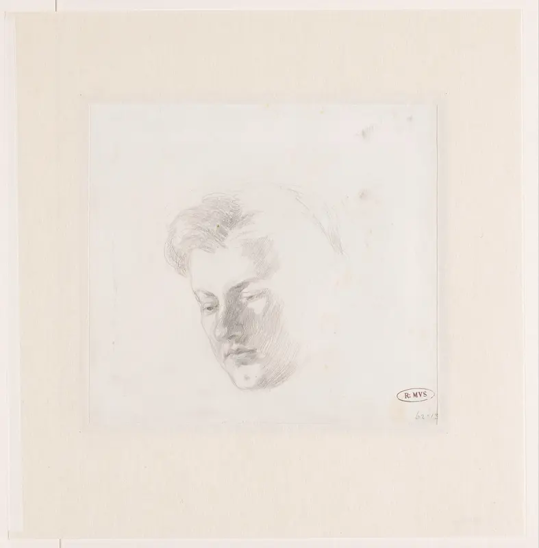 Portretstudie van Freule G.C.L.A. Clifford Wall Art by Carel Nicolaas Storm van 's-Gravesande - High-Resolution Digital Print
