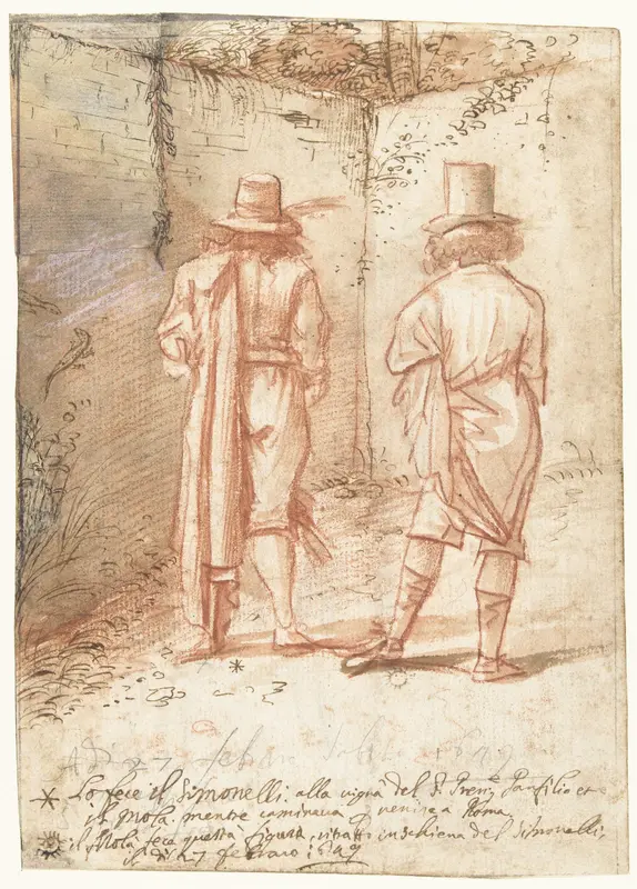 Portretten van Pier Francesco Mola en Niccolò Simonelli Wall Art by Pier Francesco Mola - High-Resolution Digital Print