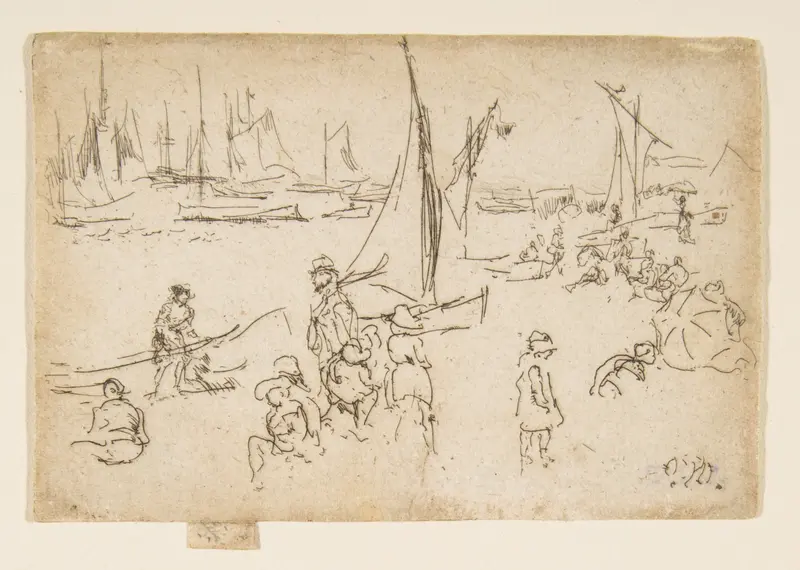 Portsmouth Children (Children, Portsmouth) Wall Art by James McNeill Whistler - High-Resolution Digital Print