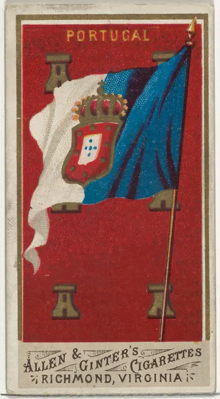 Portugal, from Flags of All Nations, Series 1 (N9) for Allen & Ginter Cigarettes Brands Wall Art by Allen & Ginter - High-Resolution Digital Print