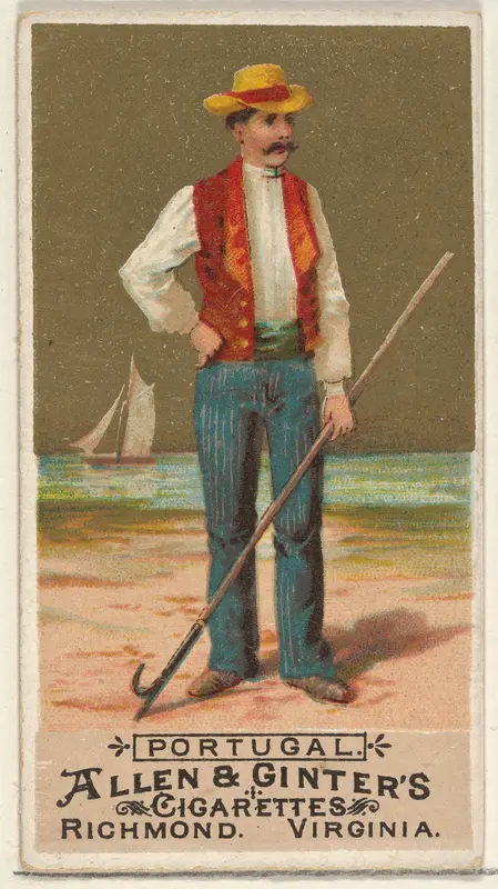 Portugal, from the Natives in Costume series (N16) for Allen & Ginter Cigarettes Brands Wall Art by Allen & Ginter - High-Resolution Digital Print