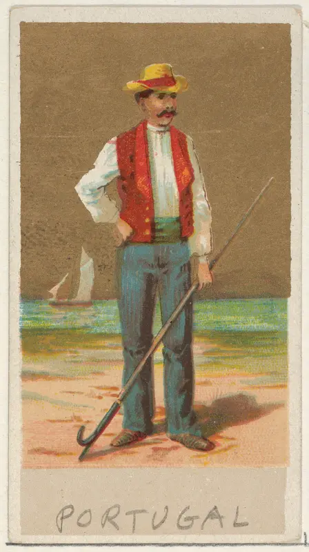 Portugal, from the Natives in Costume series (N16), Teofani Issue, for Allen & Ginter Cigarettes Brands Wall Art by Allen & Ginter - High-Resolution Digital Print