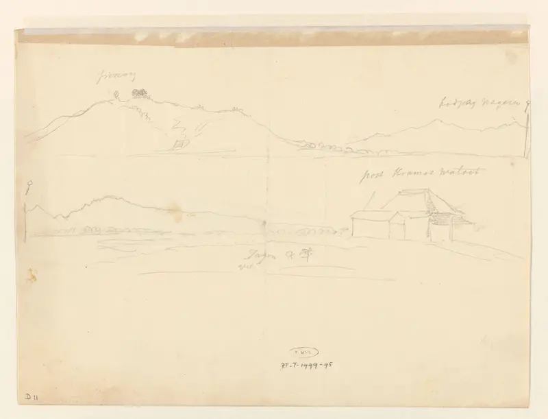 Post Kramat Watoet, bij Batavia, West-Java Wall Art by Adrianus Johannes Bik - High-Resolution Digital Print