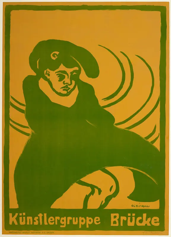 Poster for Die Brücke by Ernst Ludwig Kirchner - High-Resolution Digital Print