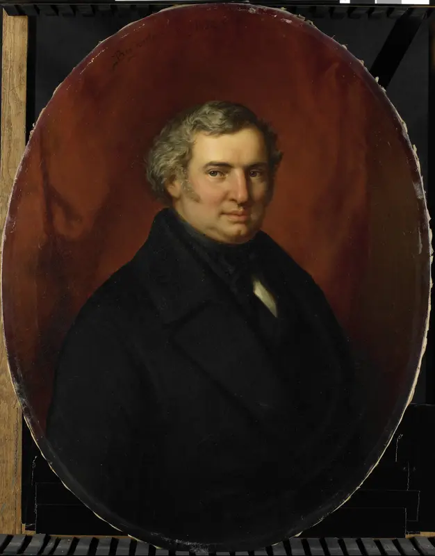 Posthuum portret van Hendrik André Cornelis Tierens (1794-1851). Stadsfunctionaris van Heusden Wall Art by Unknown - High-Resolution Digital Print