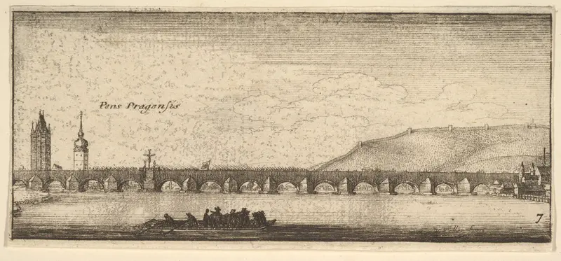 Prague, from "German Views" Wall Art by Wenceslaus Hollar - High-Resolution Digital Print