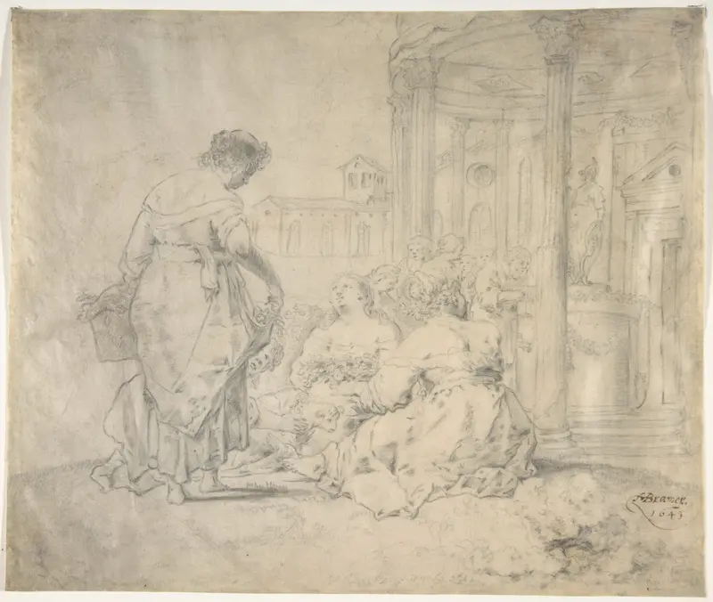 Preparation for Sacrifice Wall Art by Leonaert Bramer - High-Resolution Digital Print