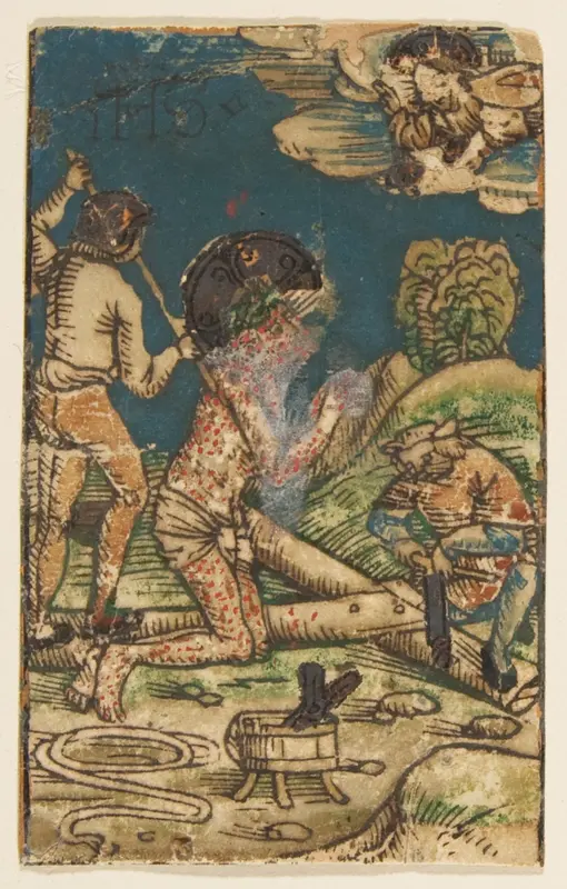 Preparation for the Crucifixion Wall Art by Anonymous, German, 15th century - High-Resolution Digital Print