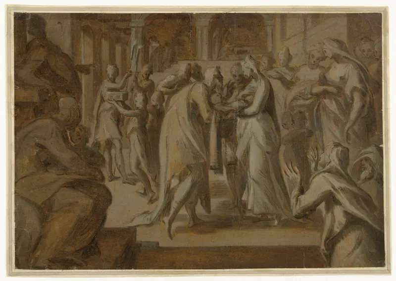 Presentatie van Christus in de tempel Wall Art by Anthonie Blocklandt - High-Resolution Digital Print