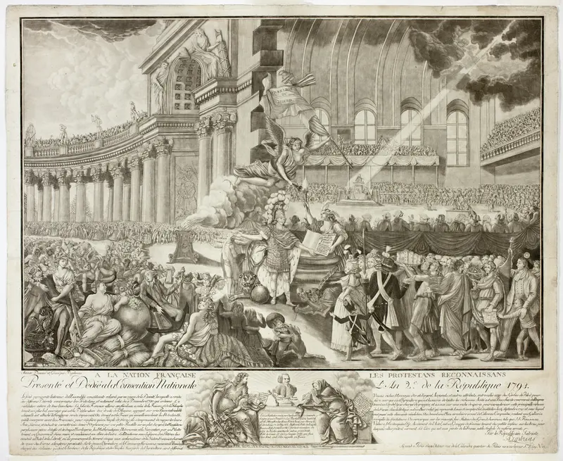 Presenté et dedié a la convention National l'an 2 de la Republique Wall Art by A. Duplessis - High-Resolution Digital Print