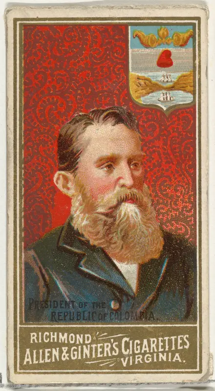President of the Republic of Colombia, from World's Sovereigns series (N34) for Allen & Ginter Cigarettes Wall Art by Allen & Ginter - High-Resolution Digital Print