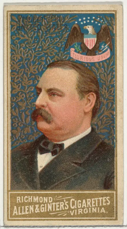 President of the United States, from World's Sovereigns series (N34) for Allen & Ginter Cigarettes Wall Art by Allen & Ginter - High-Resolution Digital Print