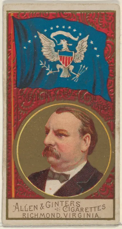 President's Flag, United States, from the Naval Flags series (N17) for Allen & Ginter Cigarettes Brands Wall Art by Allen & Ginter - High-Resolution Digital Print