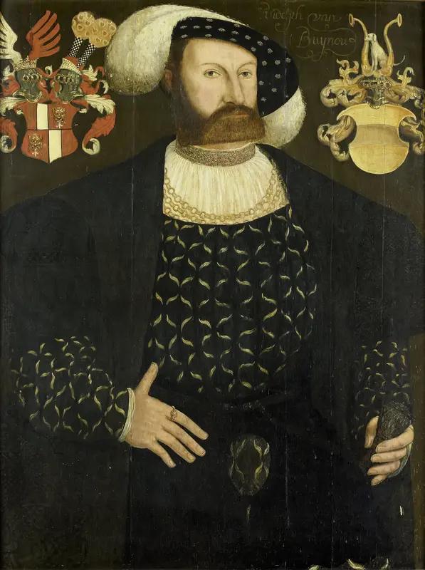 Presumably Posthumous Portrait of Rudolph van Buynou (d 1542), High Bailiff of Stavoren and 'Grietman'of Gaasterland Wall Art by Unknown - High-Resolution Digital Print