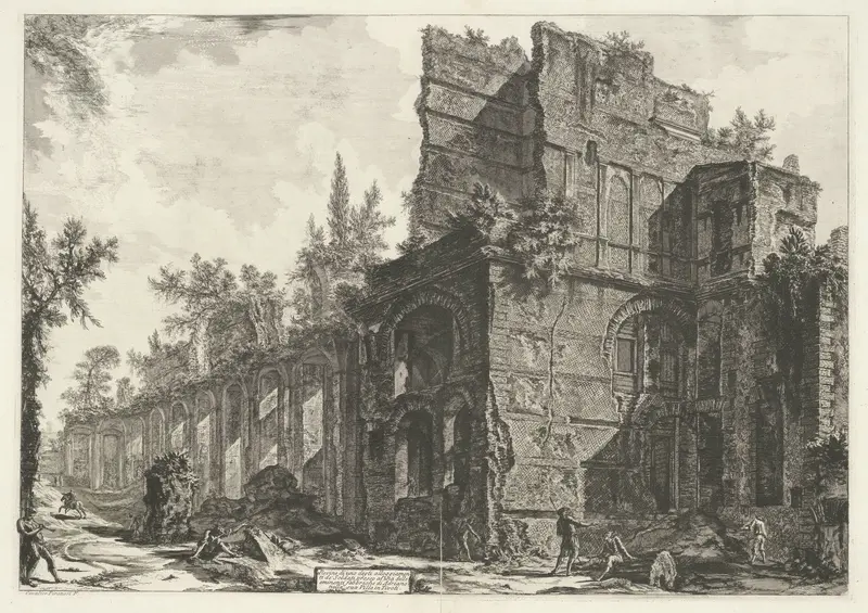 Pretorio in de Villa Adriana te Tivoli Wall Art by Unknown - High-Resolution Digital Print