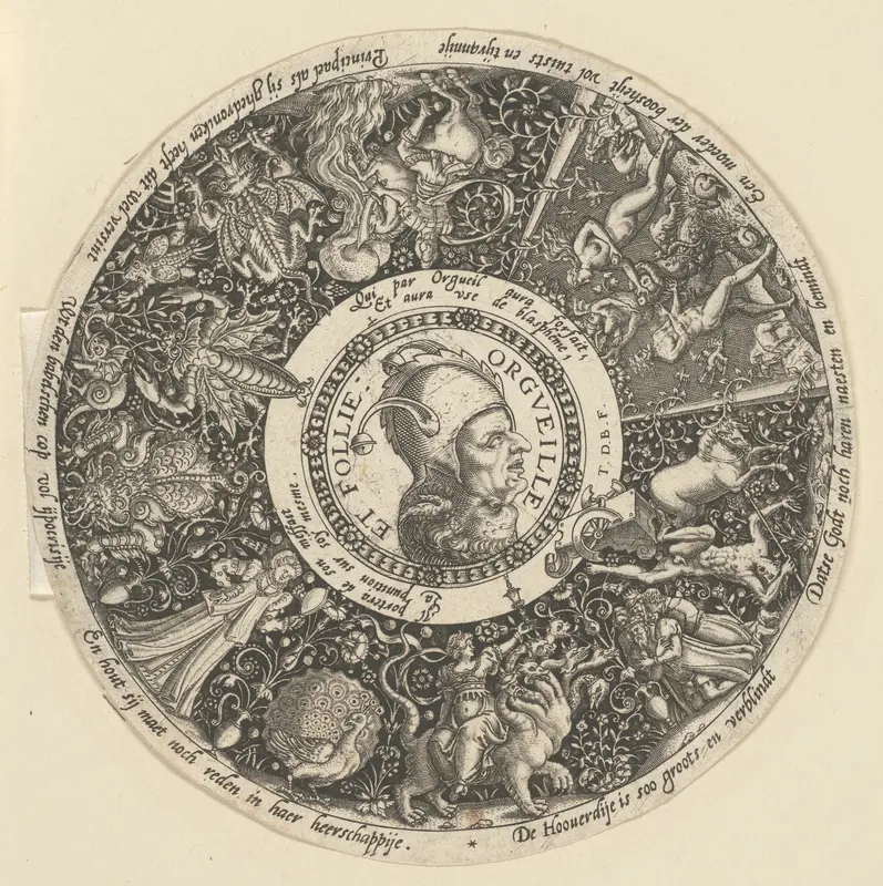 Pride and Madness (Orgeuille et Follie) Wall Art by Theodor de Bry - High-Resolution Digital Print