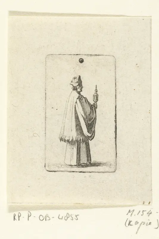 Priester met monstrans Wall Art by Unknown - High-Resolution Digital Print