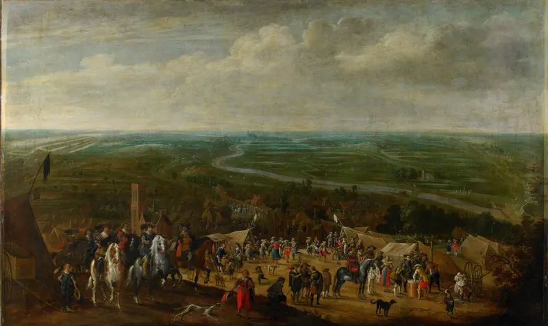 Prince Frederik Hendrik at the Siege of 's-Hertogenbosch, 1629 Wall Art by Pauwels van Hillegaert - High-Resolution Digital Print