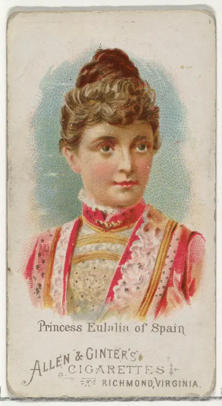 Princess Eulalia of Spain, from World's Beauties, Series 1 (N26) for Allen & Ginter Cigarettes Wall Art by Allen & Ginter - High-Resolution Digital Print
