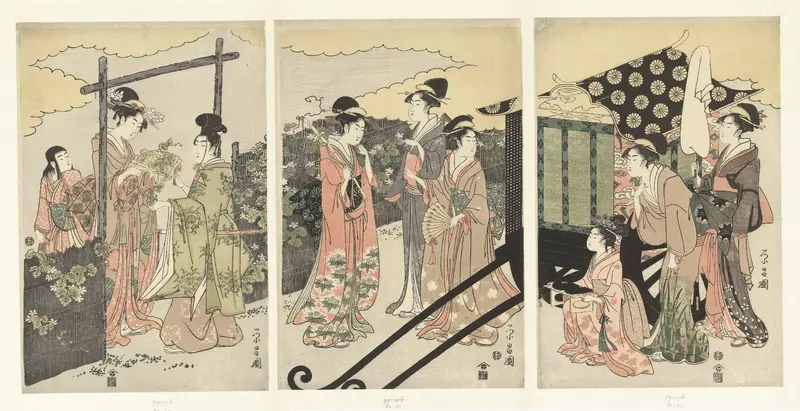 Prins Genji en Yugao Wall Art by Unknown - High-Resolution Digital Print