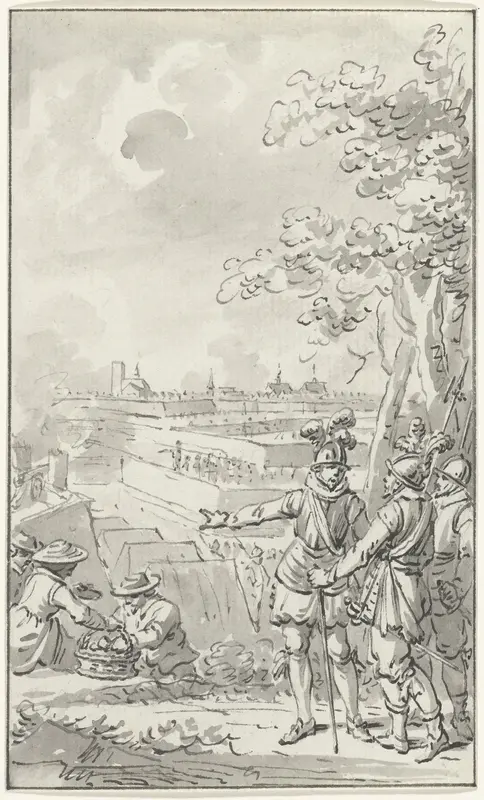 Prins Maurits in het leger voor Geertruidenberg, 1593 Wall Art by Jacobus Buys - High-Resolution Digital Print