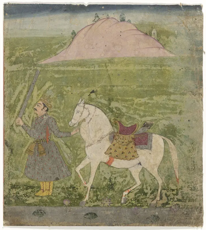Prins met paard aan de leidsels Wall Art by anonymous - High-Resolution Digital Print