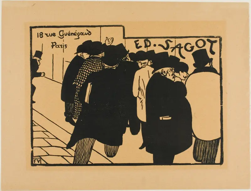 Print Fanciers by Félix Edouard Vallotton - High-Resolution Digital Print