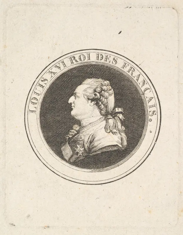 Print of a Portrait Medal of Louis XVI by Augustin de Saint-Aubin - High-Resolution Digital Print