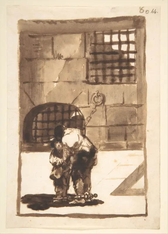 Prisoners in irons; page 80 from the "Images of Spain" Album (F)