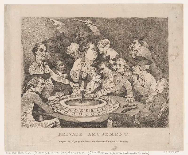 Private Amusement Wall Art by Thomas Rowlandson - High-Resolution Digital Print