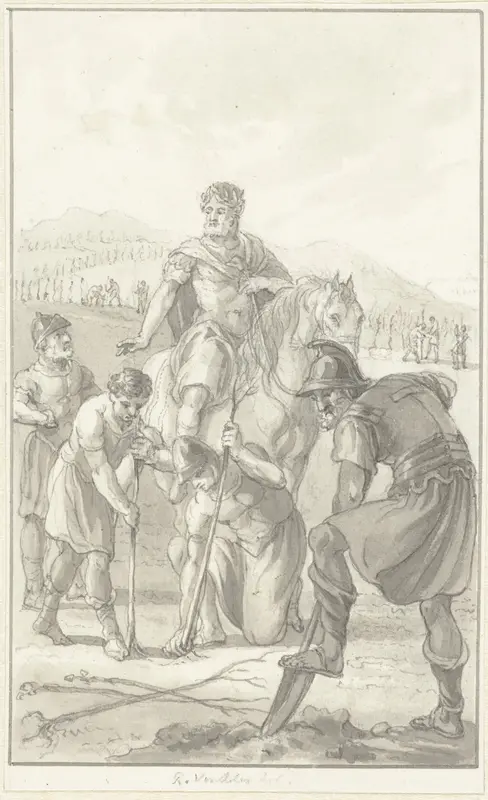Probus laat zijn soldaten wijngaarden planten Wall Art by Reinier Vinkeles (I) - High-Resolution Digital Print