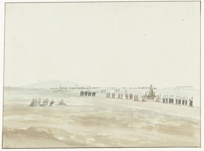Processie in de omgeving van Cerignola Wall Art by Louis Ducros - High-Resolution Digital Print