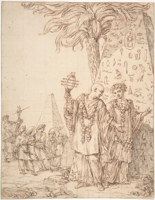 Procession at Memphis Wall Art by Michel François Dandré-Bardon - High-Resolution Digital Print