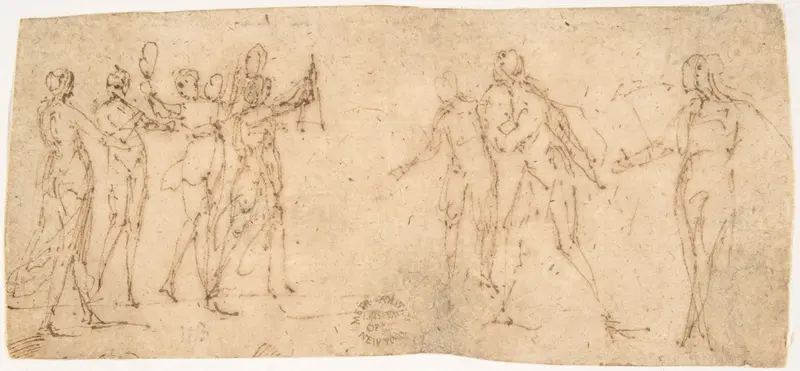 Procession of Musicians Wall Art by Francesco Allegrini - High-Resolution Digital Print