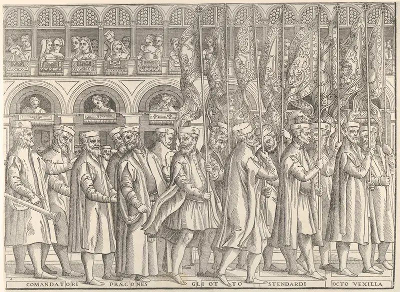 Procession of the Doge in Venice Wall Art by Matteo Pagano - High-Resolution Digital Print