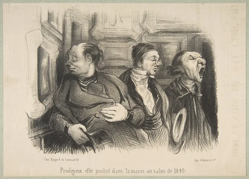 Prodigieux Effet Produit dans la Masse au Salon de 1840 Wall Art by Anonymous, French, 19th century - High-Resolution Digital Print