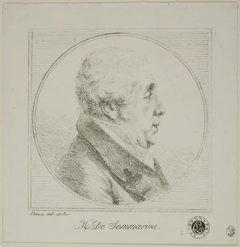 Profile Portrait of Monsieur de Sommariva