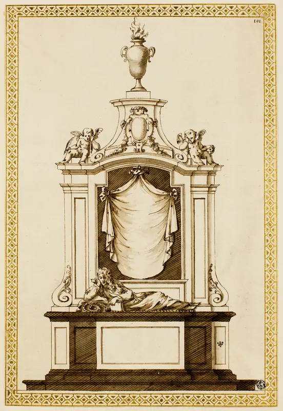 Project for a Monument Wall Art by Edward Pierce, the younger - High-Resolution Digital Print