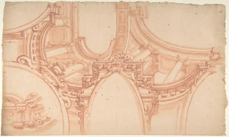 Project for a painted ceiling Wall Art by Anonymous, Italian, Piedmontese, 18th century - High-Resolution Digital Print