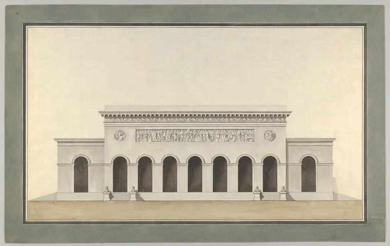 Project for a Public Monument Wall Art by Alexandre Théodore Brongniart - High-Resolution Digital Print