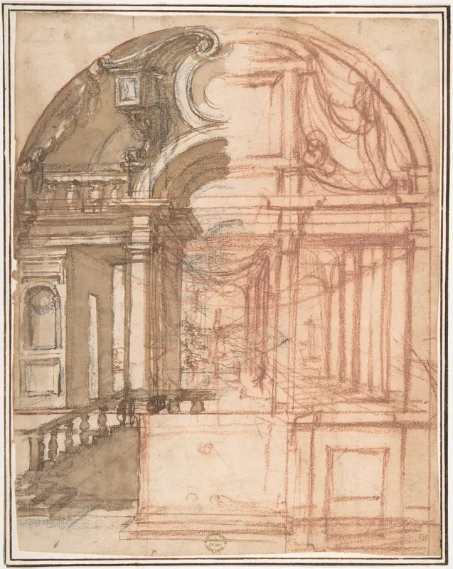 Project for Decoration (Stage Setting) Wall Art by Anonymous, Italian, 16th century - High-Resolution Digital Print